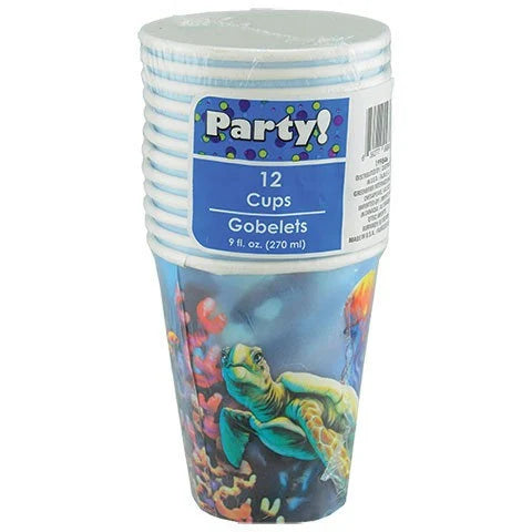 Ocean Party Paper Cups 12ct