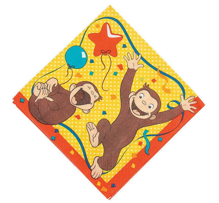 Curious George Luncheon Paper Napkins 16ct