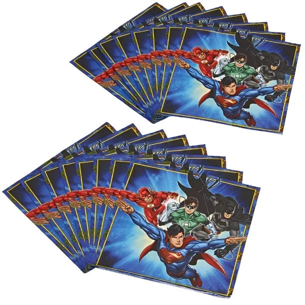 Justice League Luncheon Paper Napkins 16ct