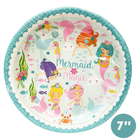 Mermaid Magic Dessert Paper Plates 16ct