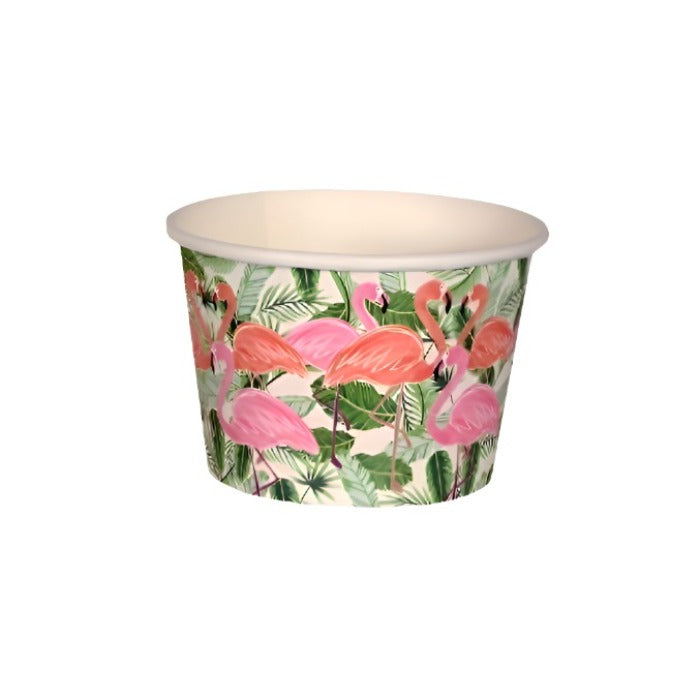 Tropical Luau "Flamingos" Paper Treat Cups 6ct