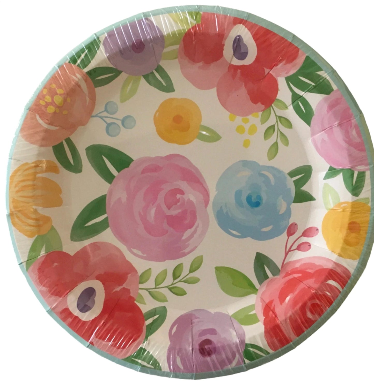 Garden "Hello Spring Floral" Dessert Paper Plates 12ct