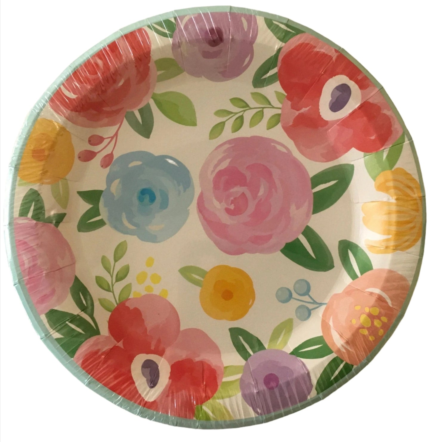 Garden "Hello Spring Floral" Dessert Paper Plates 12ct