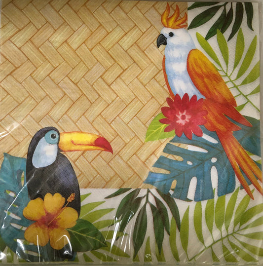 Let's Party "Tropical Luau" Luncheon Paper Napkins 16ct