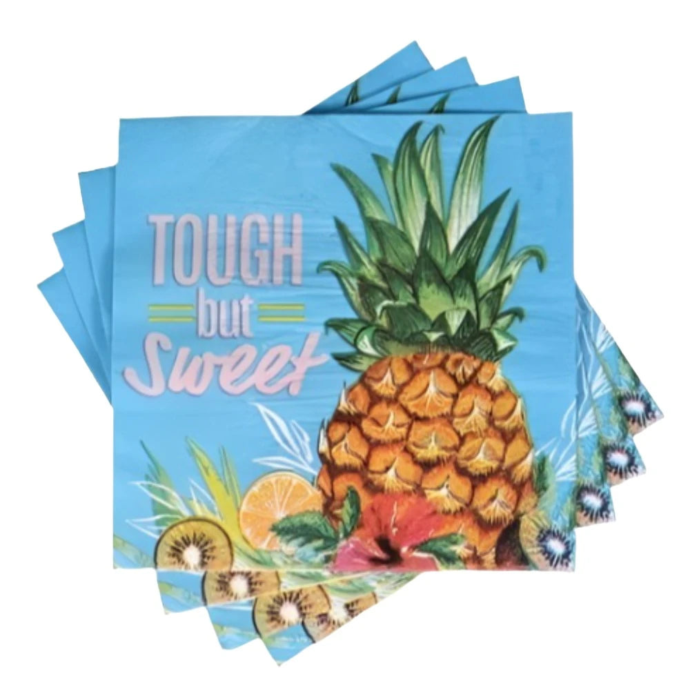 Tropical Luau "Tough but Sweet" Luncheon Paper Napkins 18ct