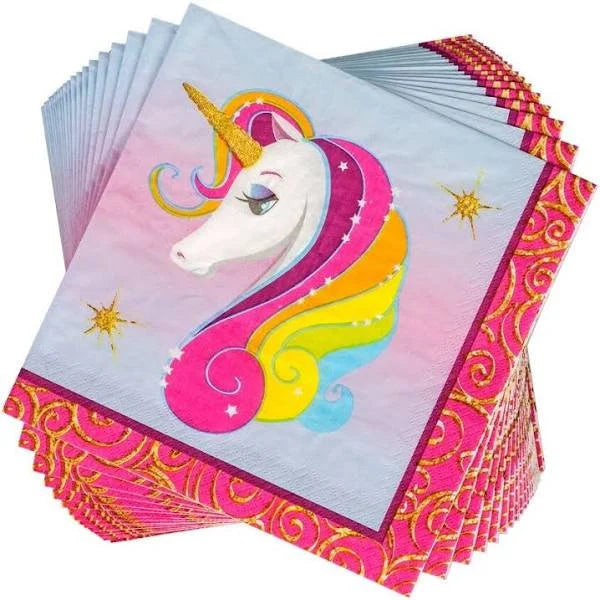 Unicorn Luncheon Paper Napkins 20ct