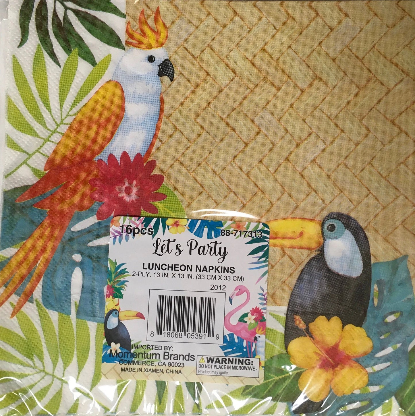 Let's Party "Tropical Luau" Luncheon Paper Napkins 16ct