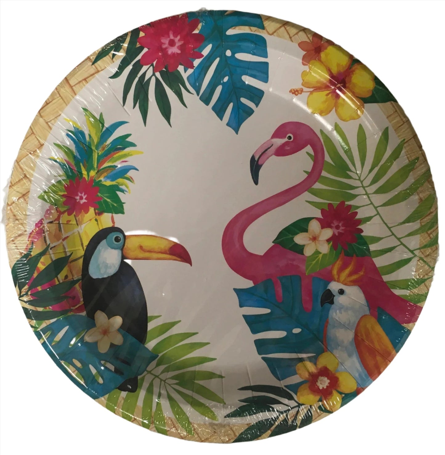 Let's Party "Tropical Luau" Lunch Paper Plates 10ct