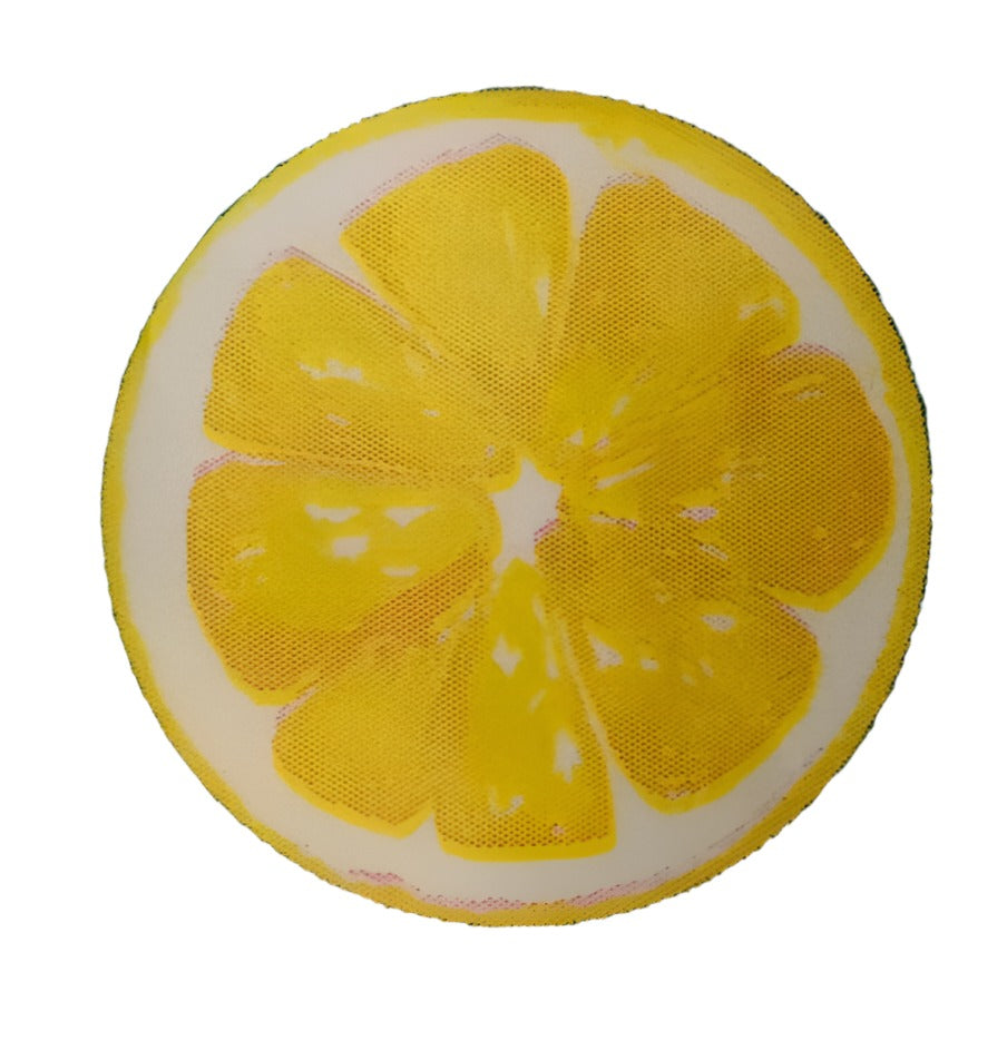 Sweet Summer Inspired "Lemon Slice" Round Shaped Luncheon Paper Napkins 16ct