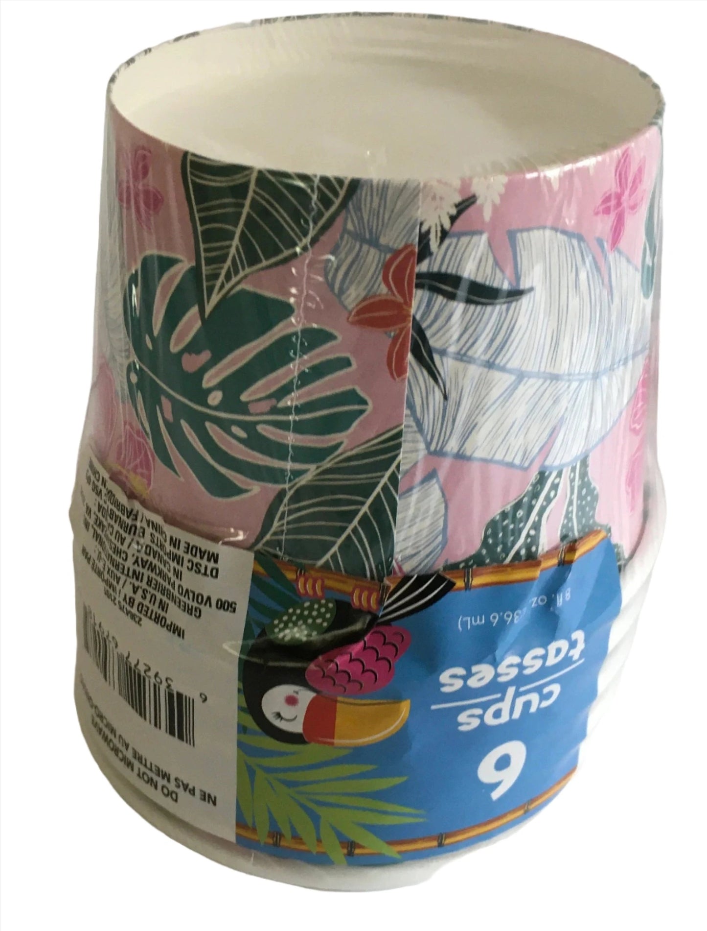 Tropical Luau "Hello Summer" Paper Treat Cups 6ct