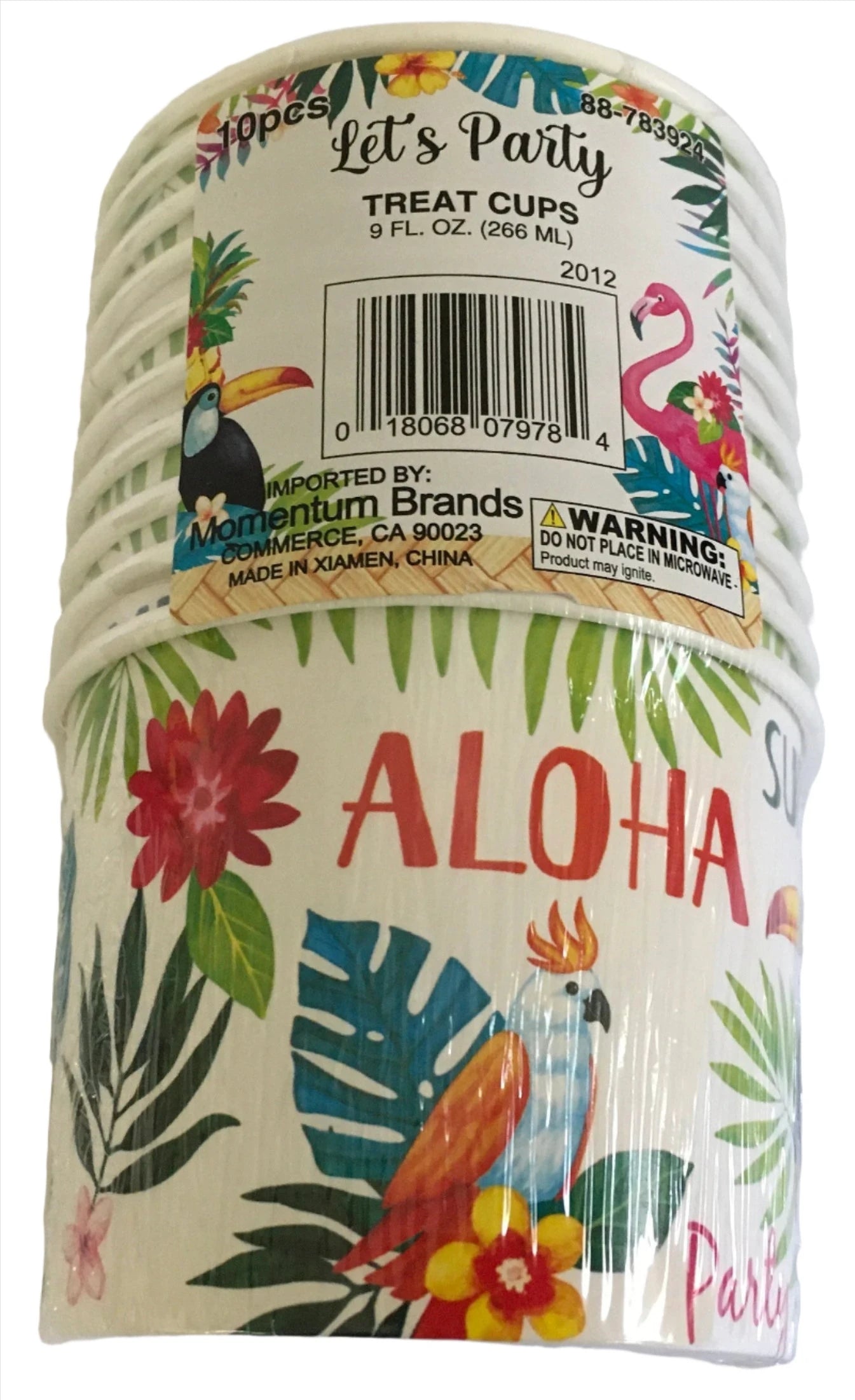 Let's Party "Tropical Luau" Paper Treat Cups 10ct