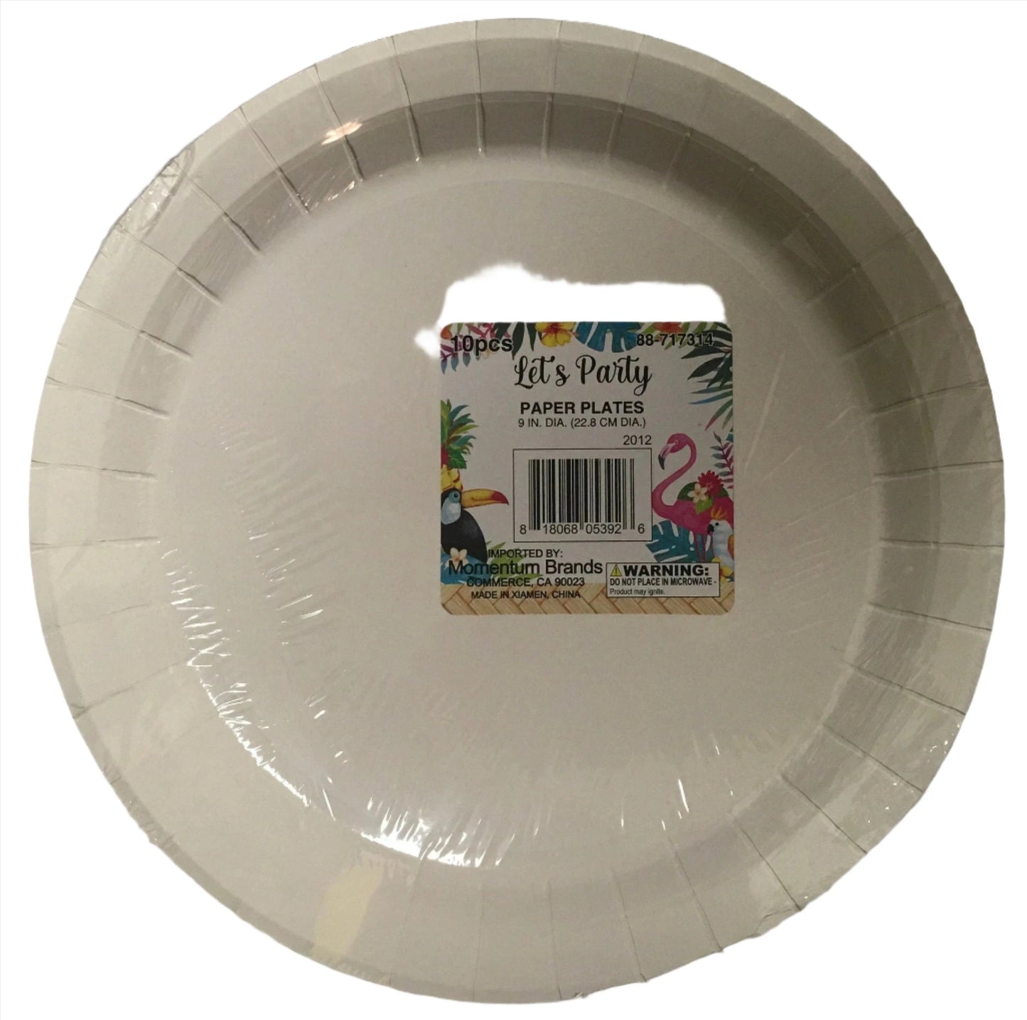 Let's Party "Tropical Luau" Lunch Paper Plates 10ct