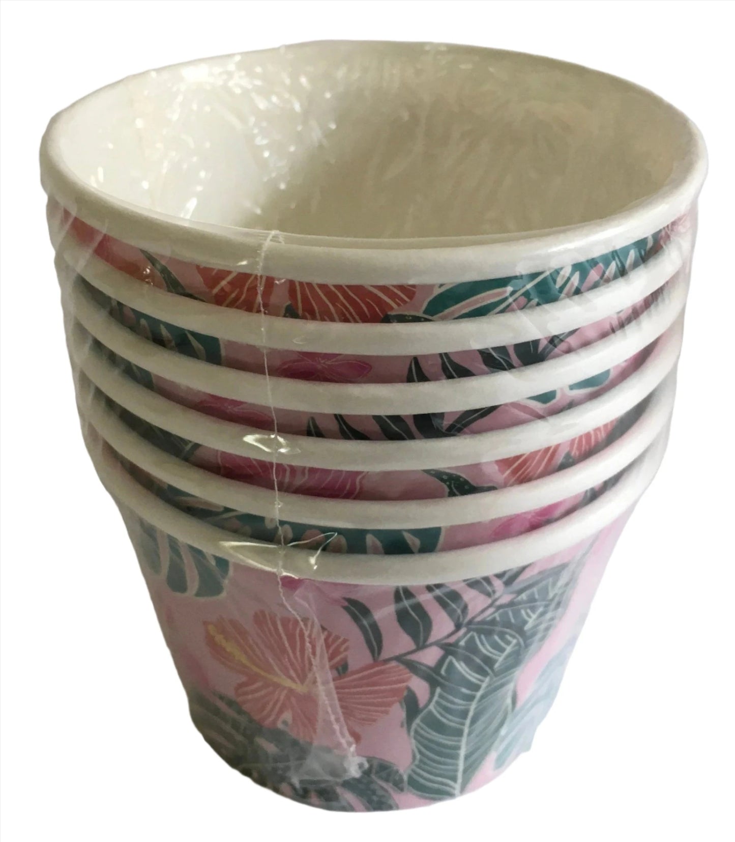 Tropical Luau "Hello Summer" Paper Treat Cups 6ct