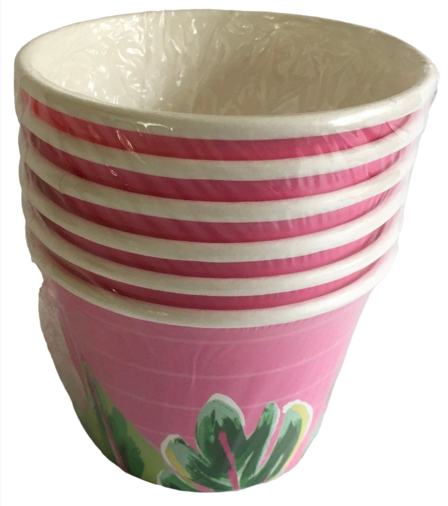 Tropical Luau "Tropical Vibes" Paper Treat Cups 6ct