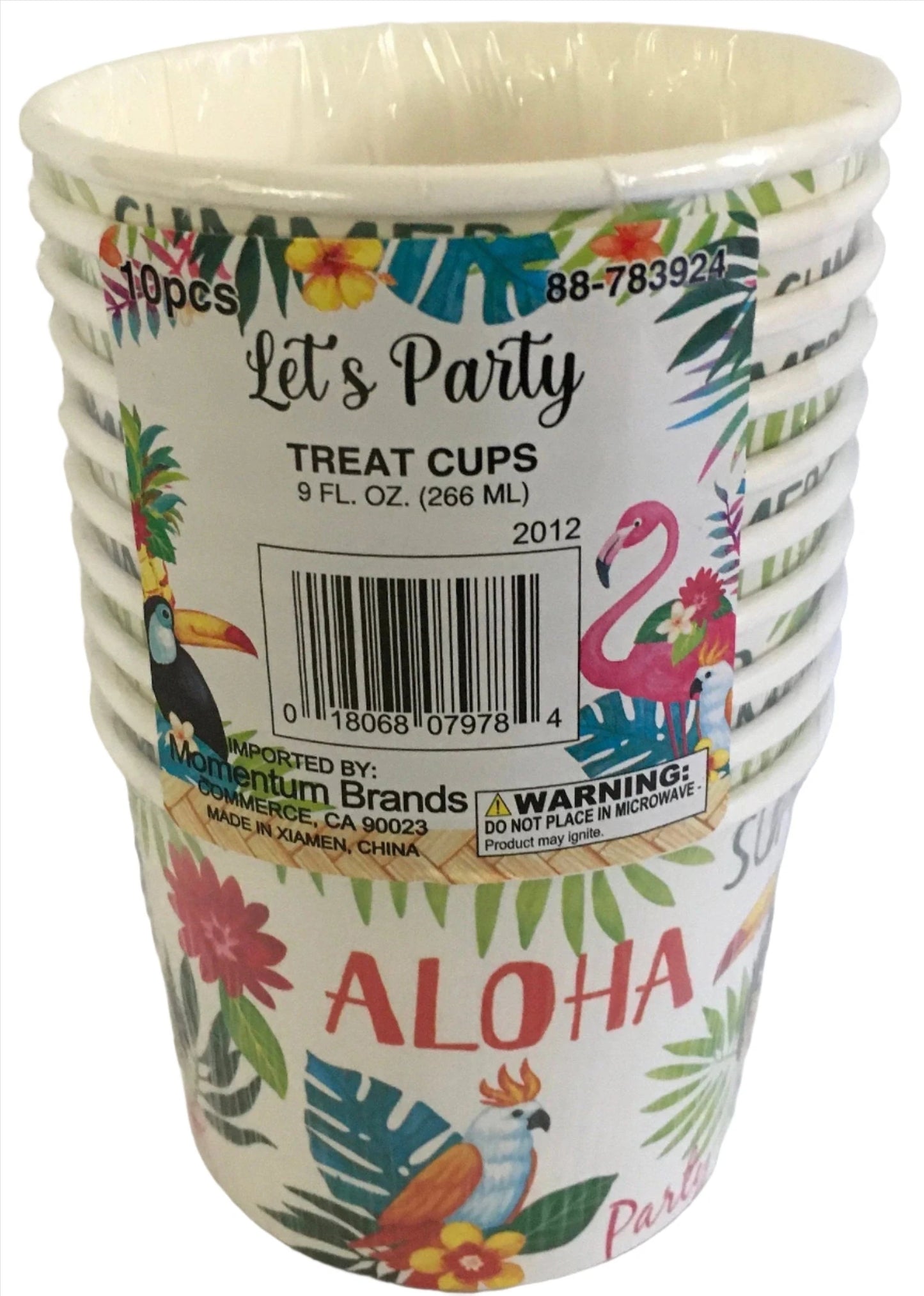 Let's Party "Tropical Luau" Paper Treat Cups 10ct