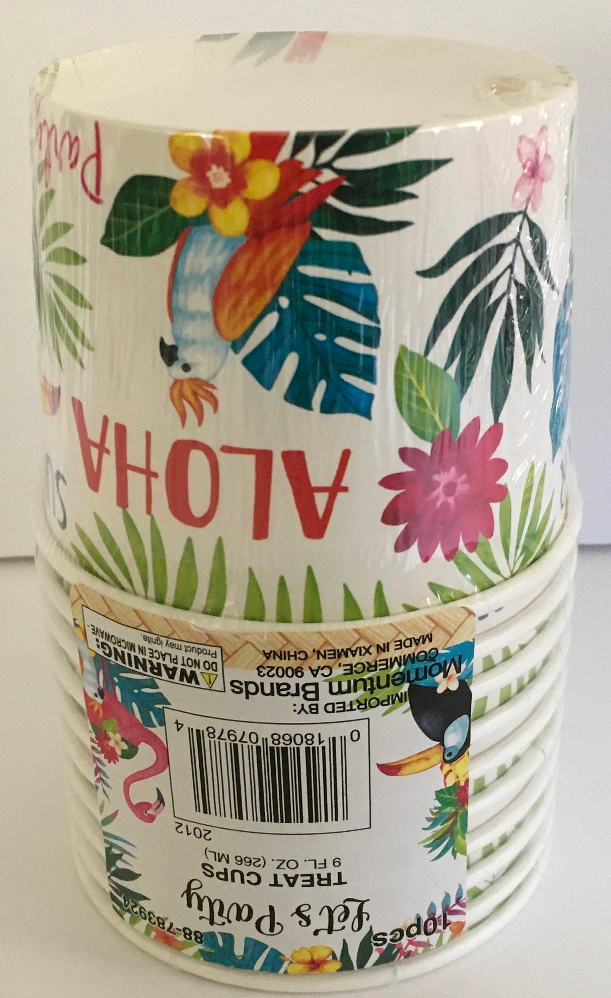 Let's Party "Tropical Luau" Paper Treat Cups 10ct