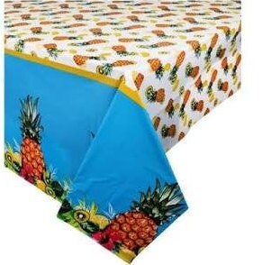 Tropical Luau ''Tough but Sweet'' Plastic Table Cover