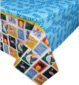 Tropical Luau ''More Summer Please'' Plastic Table Cover