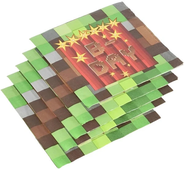 Minecraft "TNT Party!" Beverage Paper Napkins 16ct