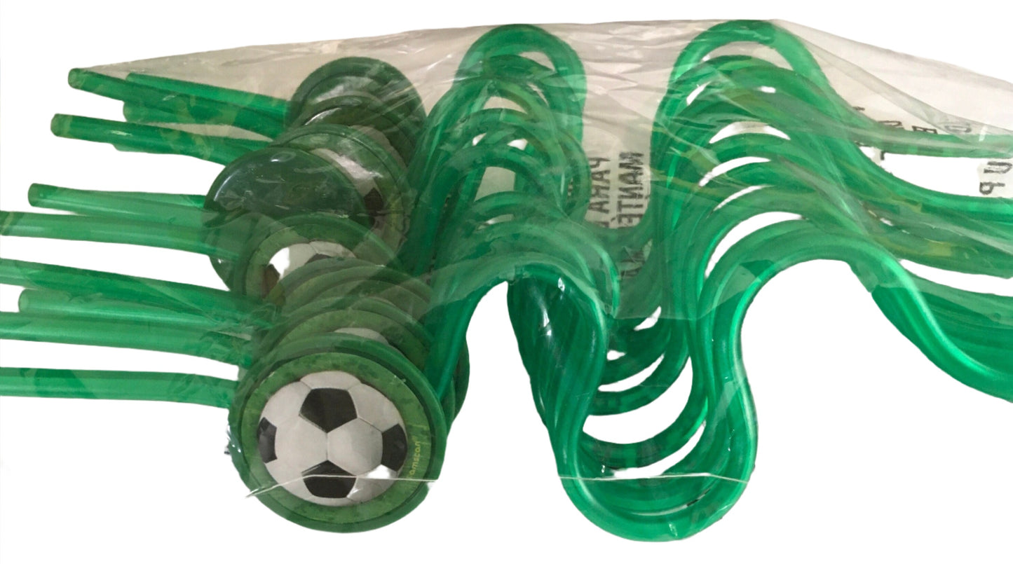 Soccer Krazy Straws (Pack of 12)