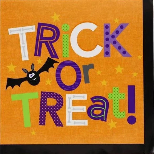 Halloween "Trick or Treat" Luncheon Paper Napkins 20ct