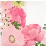 Garden Spring Fling "Floral Garden Blooming" Luncheon Paper Napkins 18ct