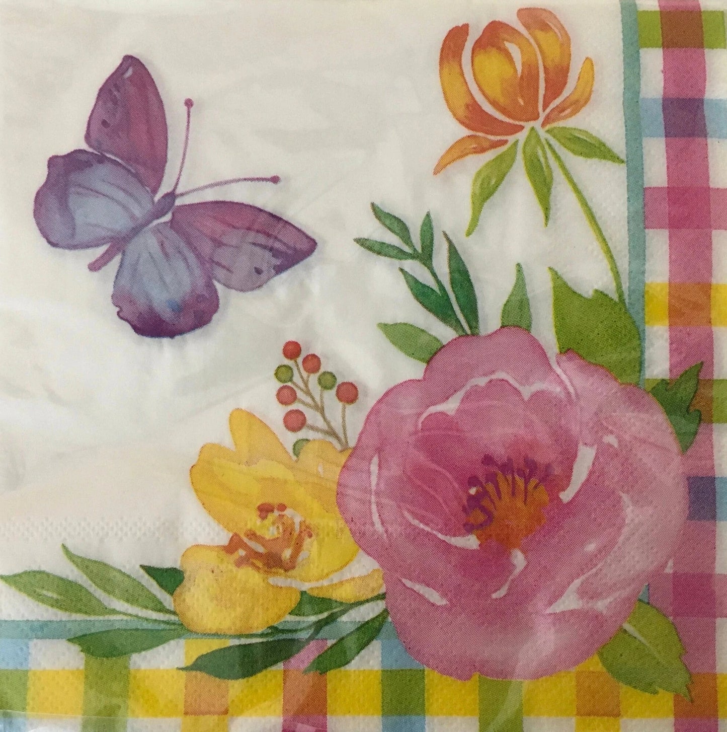 Happy Easter "Floral" Luncheon Paper Napkins 20ct