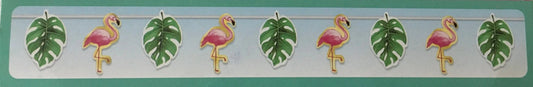 Let’s Party "Monstera Leaf and Flamingo" Ribbon Party Banner 6ft