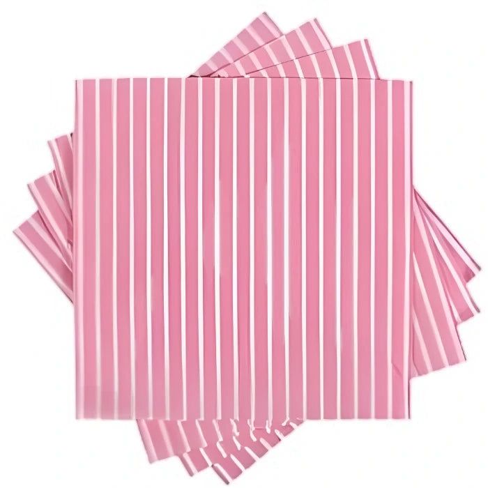 Sweet Summer ''Pink Striped'' Luncheon Paper Napkins 18ct