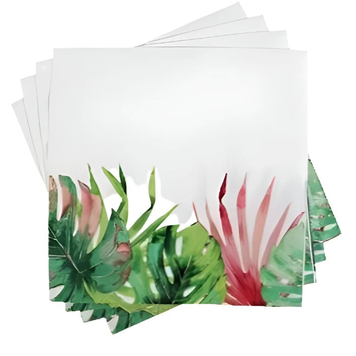 Tropical Luau "Tropical Leaves" Luncheon Paper Napkins 18ct