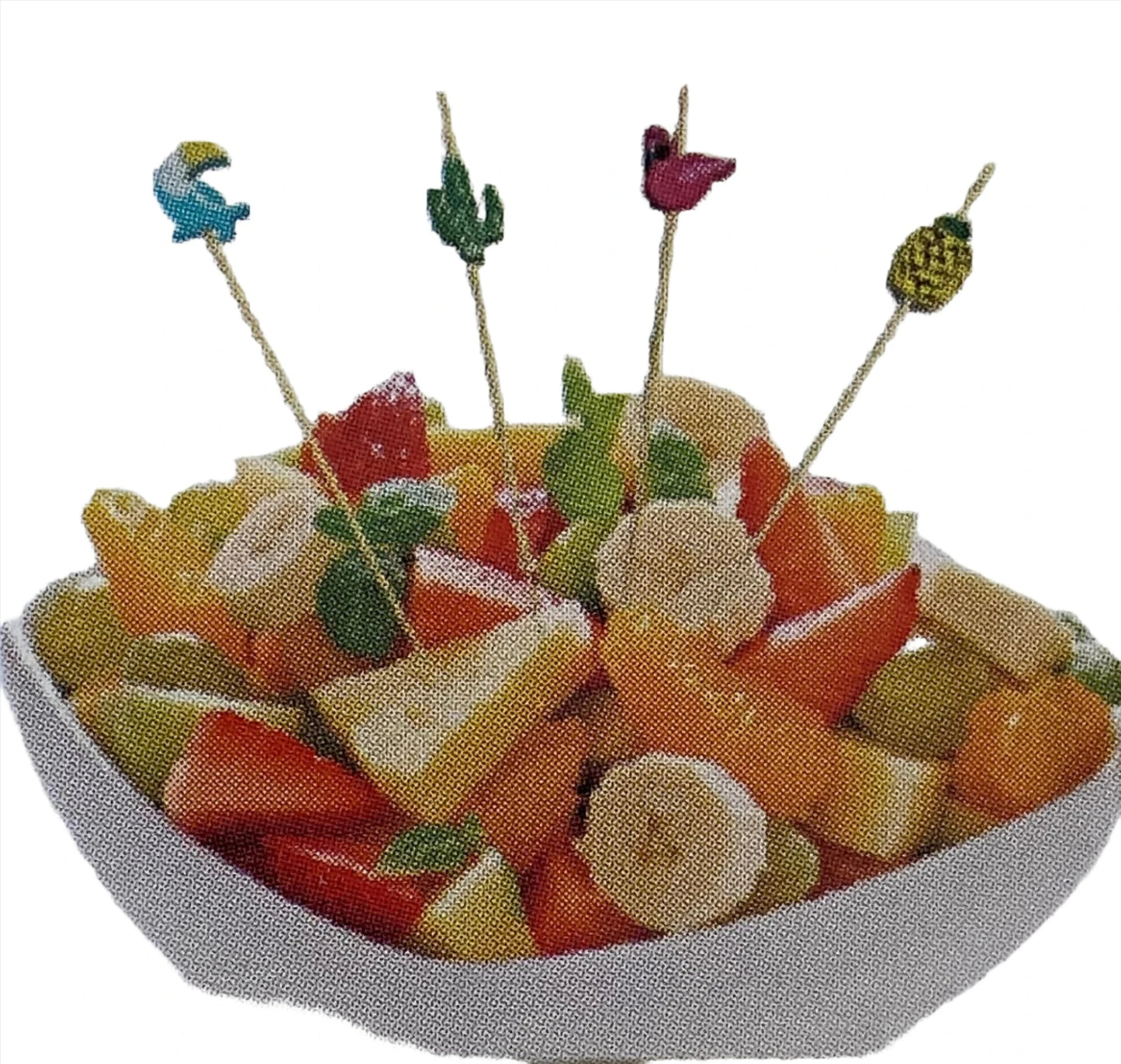 Let’s Flamingle "Toucan" Wood Sticks Cocktail/Cupcake/Food Picks 16ct