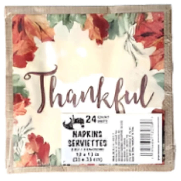 Fall & Harvest "Fall Leaves" Luncheon Paper Napkins 24ct