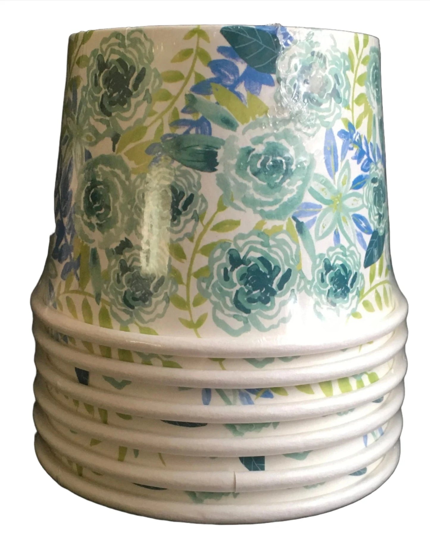 Garden Spring Fling "Sentiment Blue Floral" Paper Treat Cups 6ct