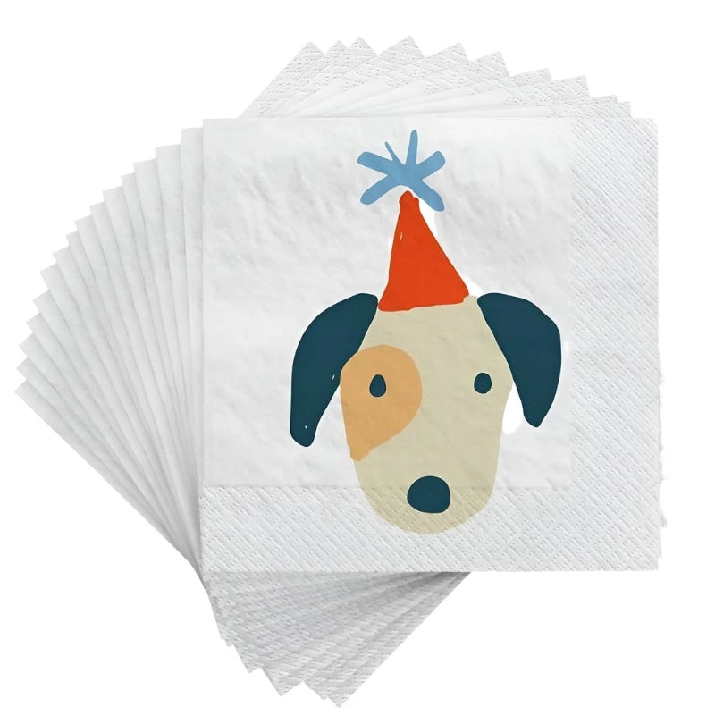 Pet Pawty Luncheon Paper Napkins 20ct