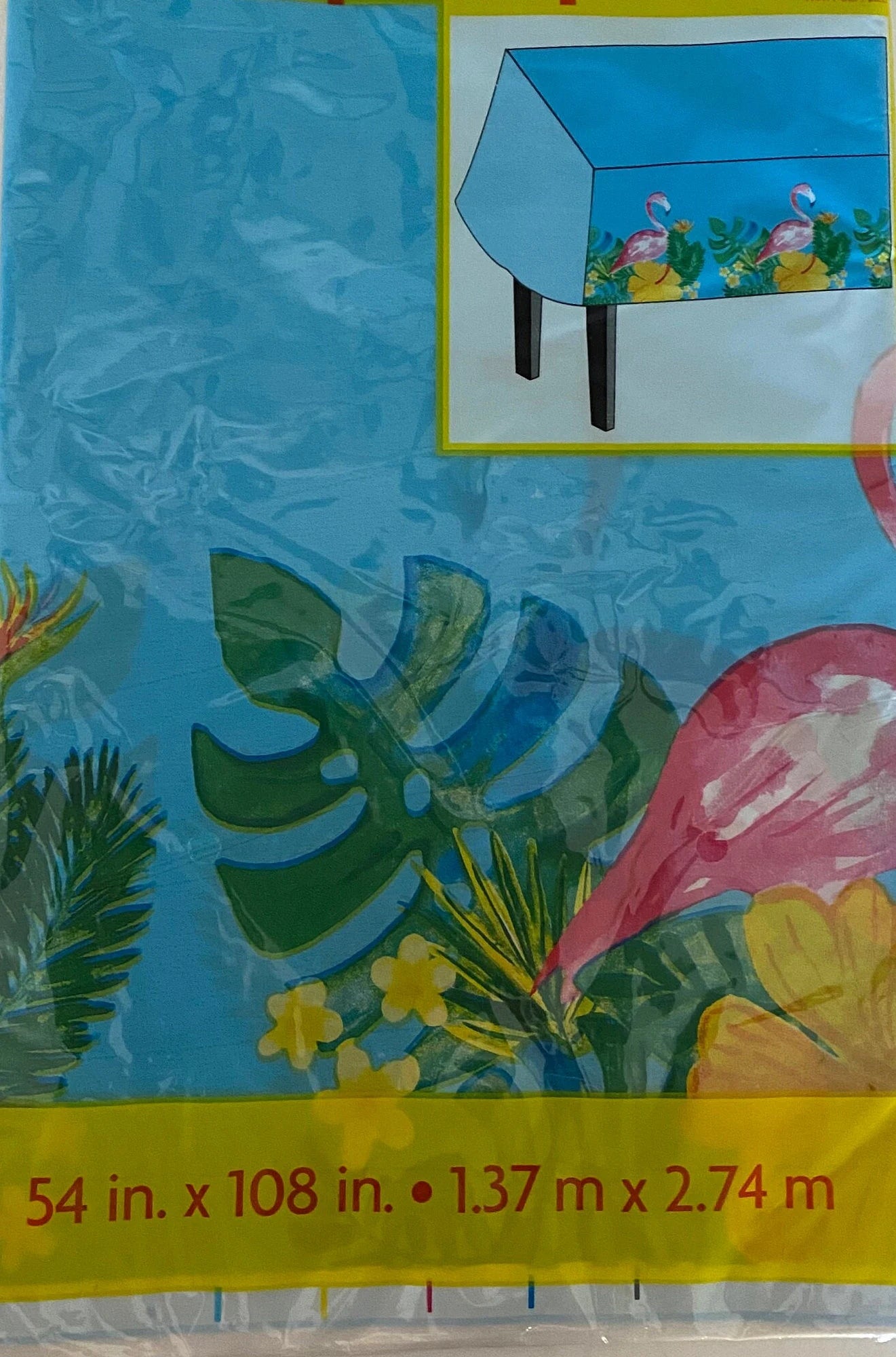 Summer Fun ''Tropical Luau'' Plastic Table Cover