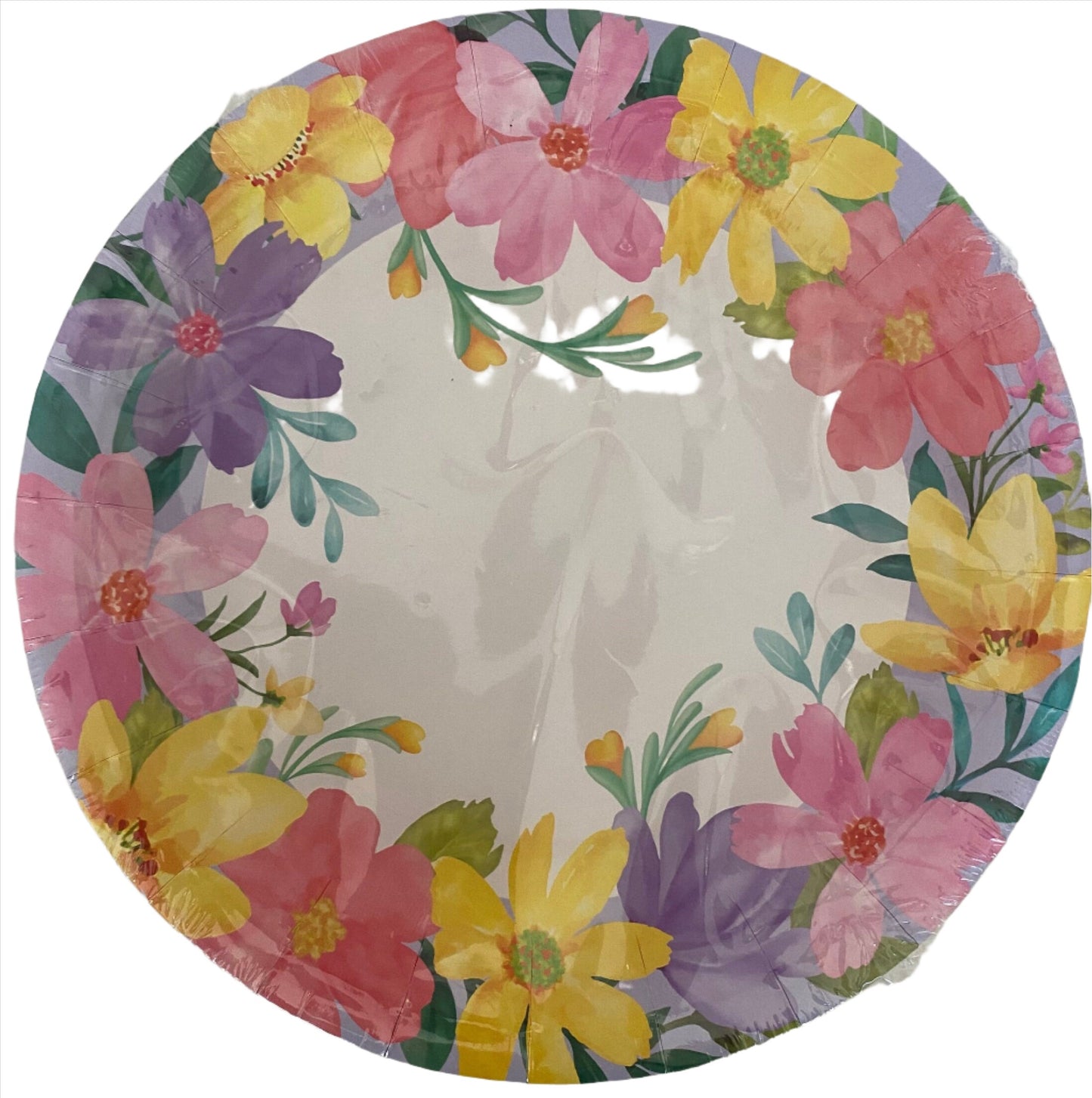 Garden "Hello Spring Floral" Lunch Paper Plates 12ct