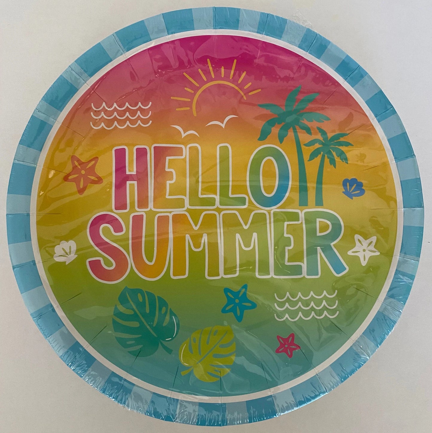 Hello Summer Lunch Paper Plates 12ct