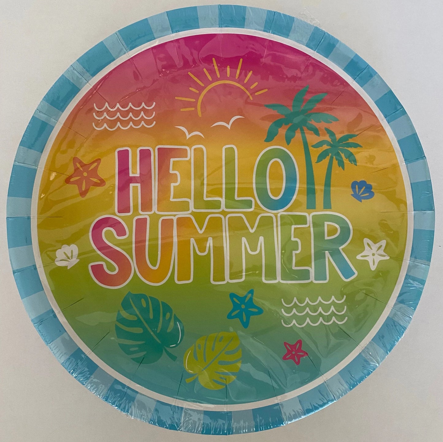 Hello Summer Lunch Paper Plates 12ct