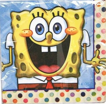 SpongeBob SquarePants "Polka Dots" Luncheon Paper Napkins 16ct