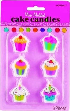 Sweet Stuff Birthday Cake Candle Set 6ct